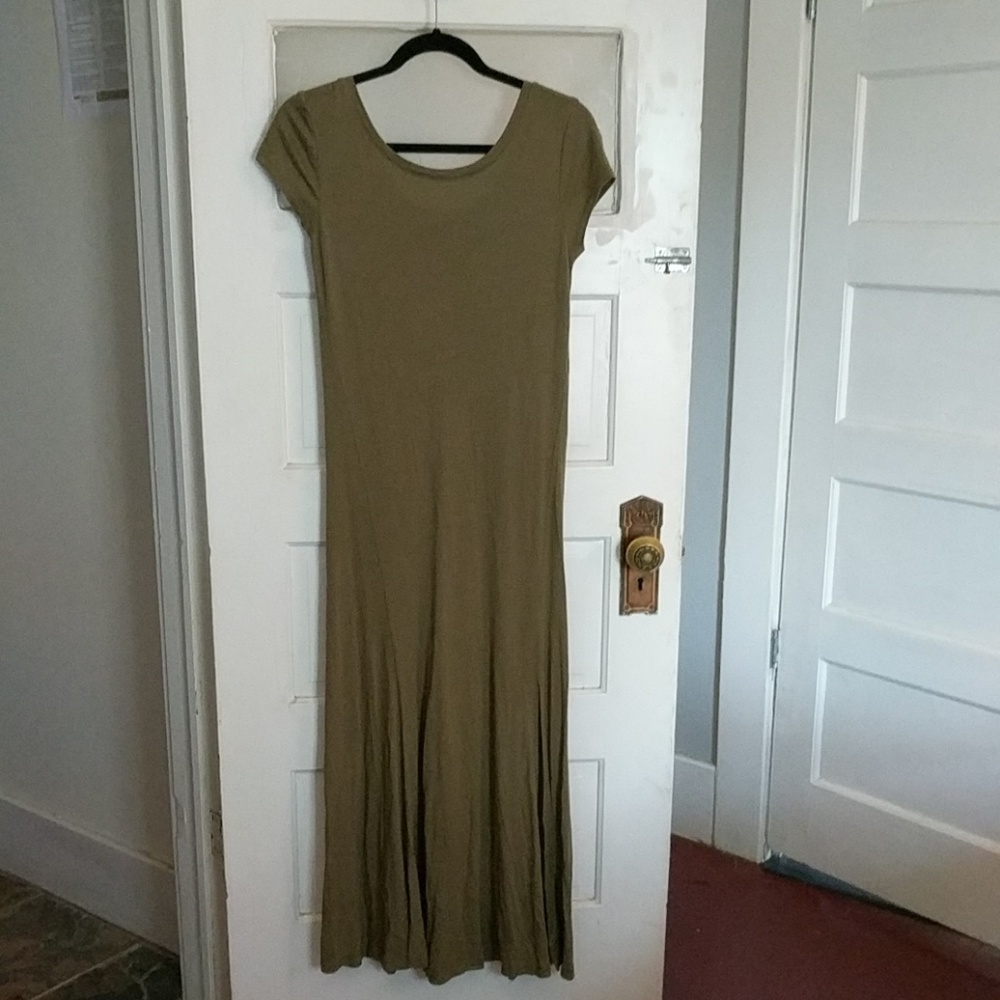 Olive Green Ralph Lauren Polo Maxi Dress